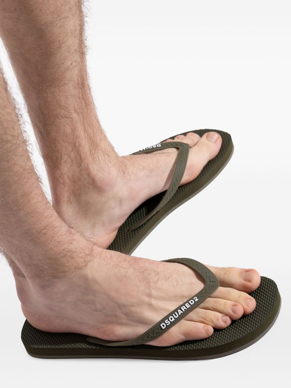 logo-embossed flip flops - 5