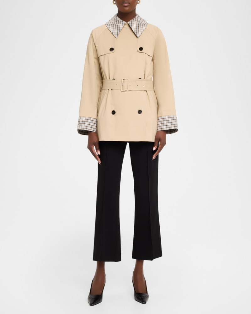 Rails Lucien Gingham Gabardine Trench Coat outlook