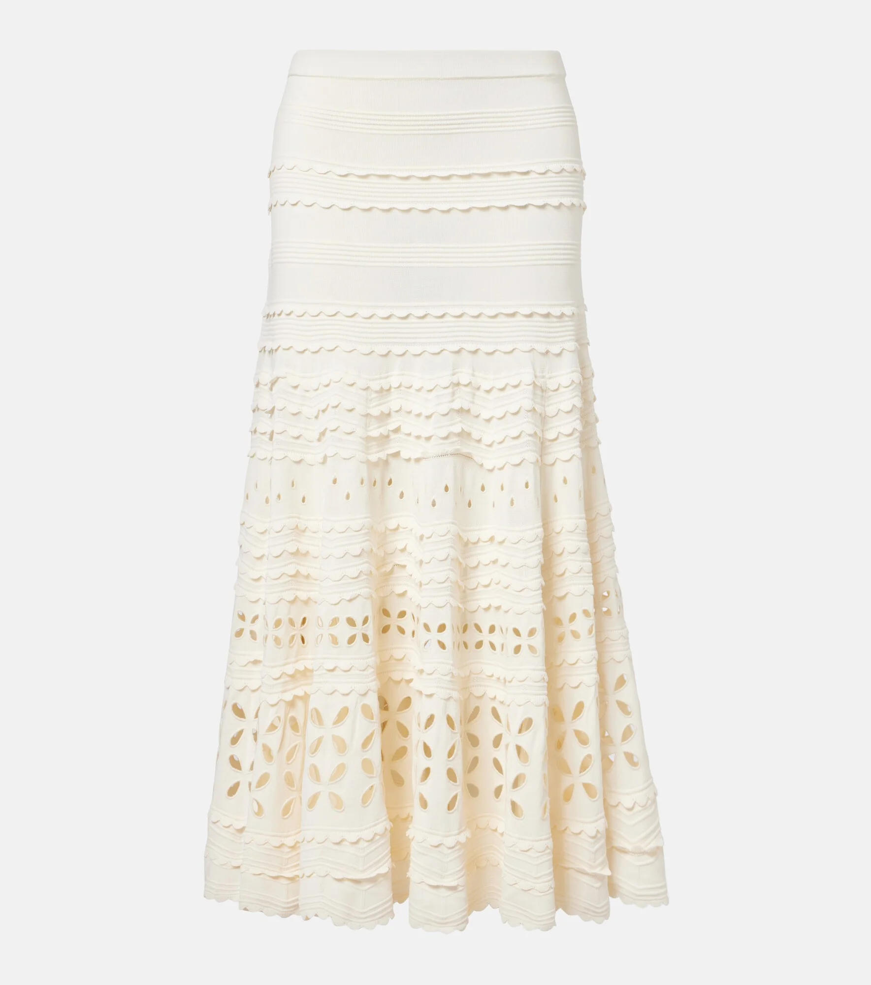 Annisa broderie anglaise midi skirt - 1