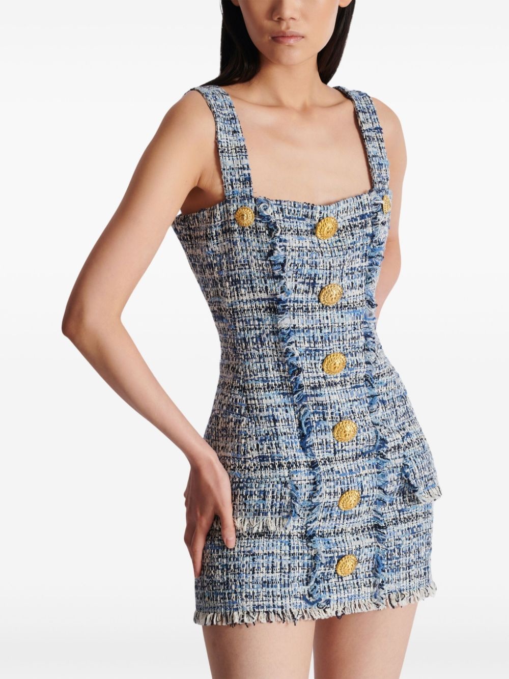 tweed mini dress - 6