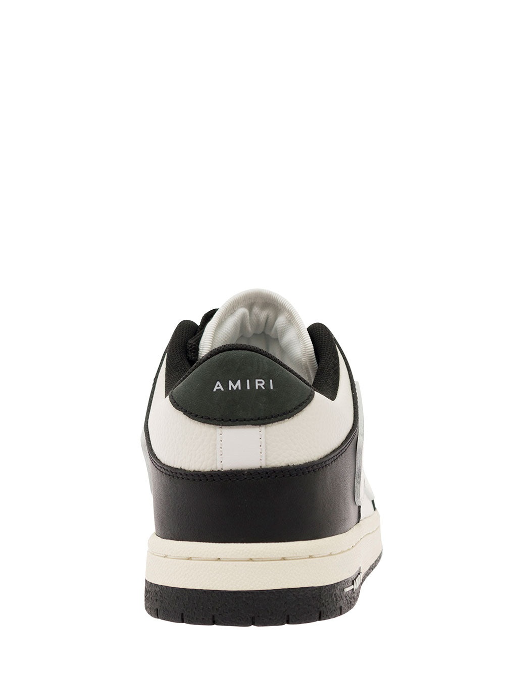 Amiri Men 'Skel Top Low' White And Black Sneakers With Skeleton Patch In Leather Man - 2