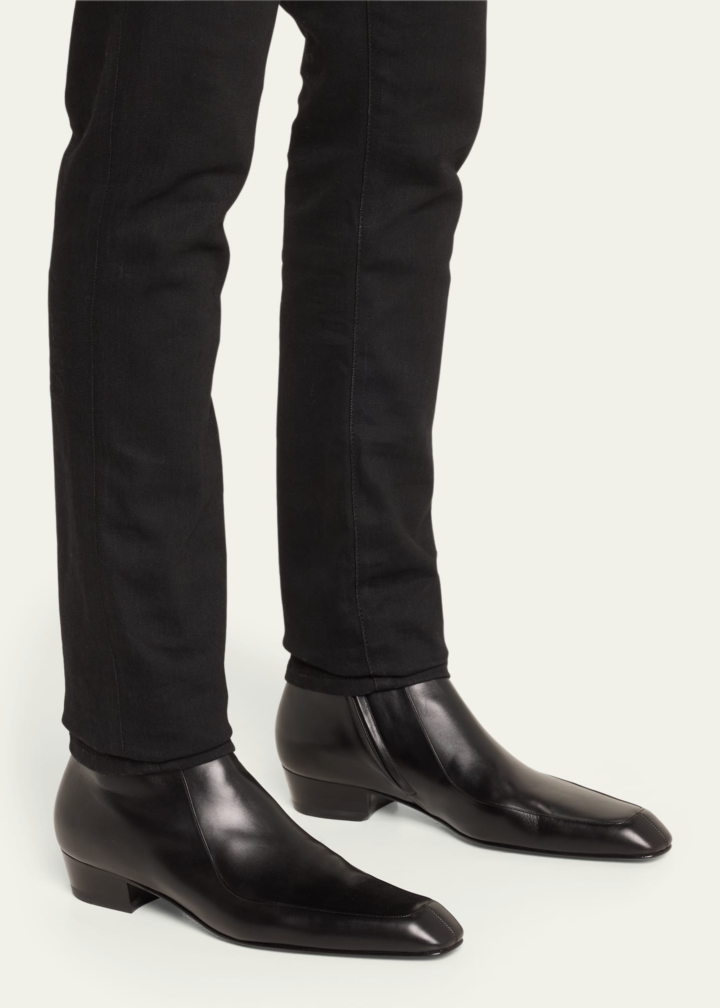 Men's Augustin Leather Ankle Boots - 2
