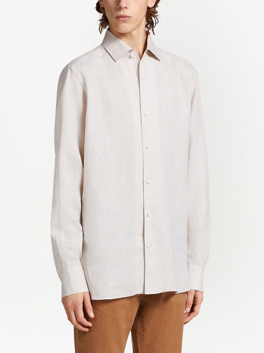 Pure Linen long-sleeve shirt - 2