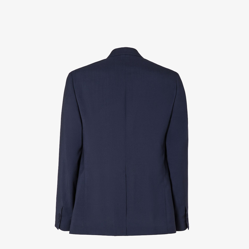 Jacket Dark blue wool canvas blazer 2