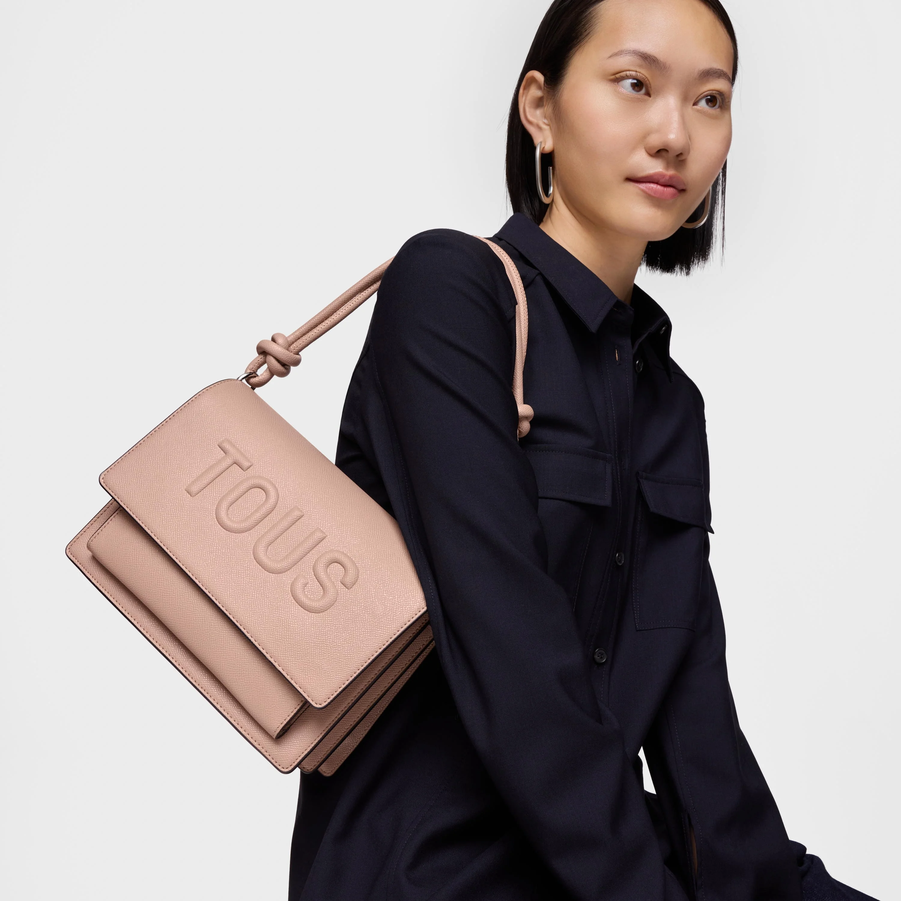 Medium taupe TOUS La Rue New Audree Crossbody Bag - 1