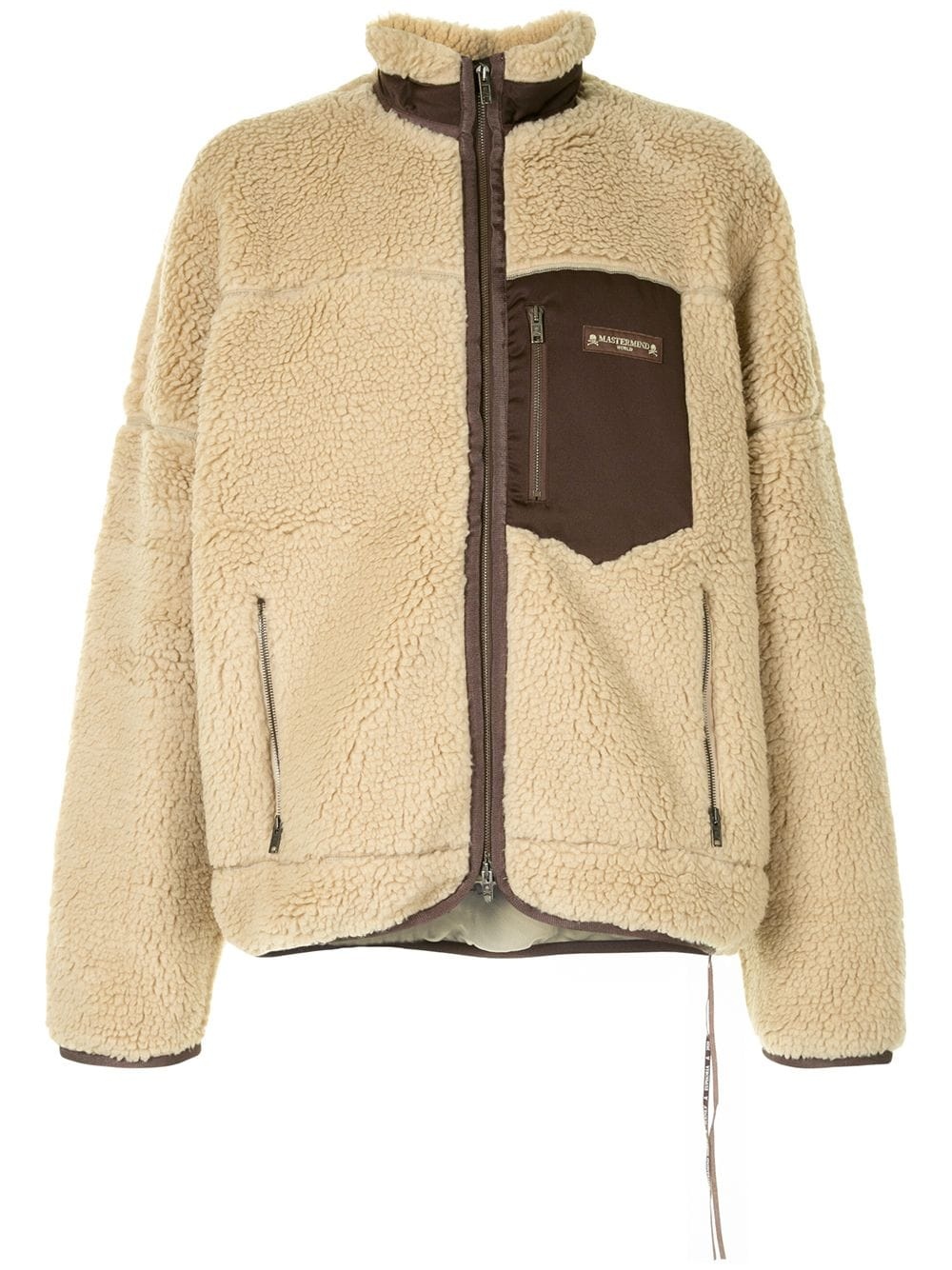 faux-shearling hooded jacket - 1