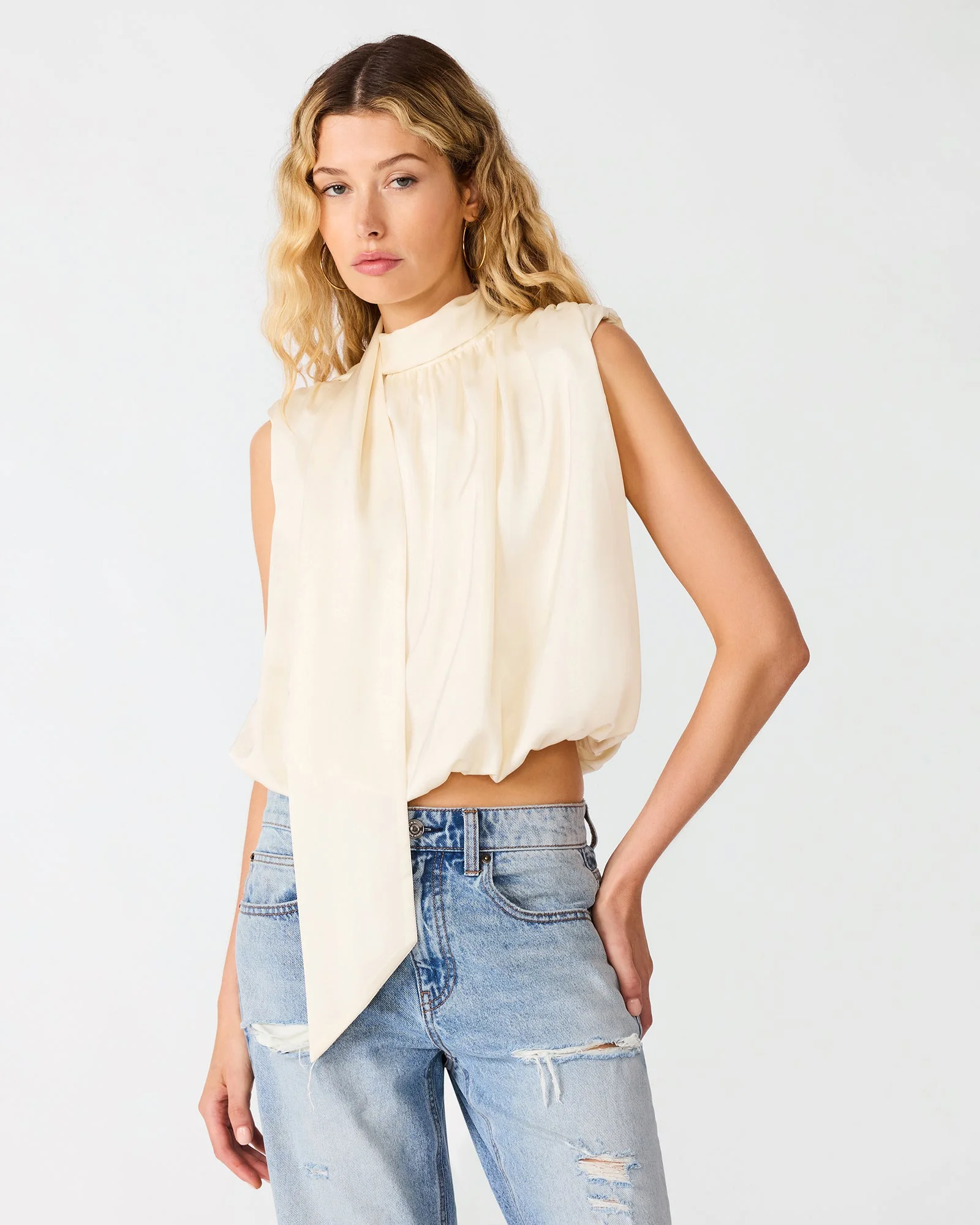 MELINNA TOP BIRCH WHITE - 1