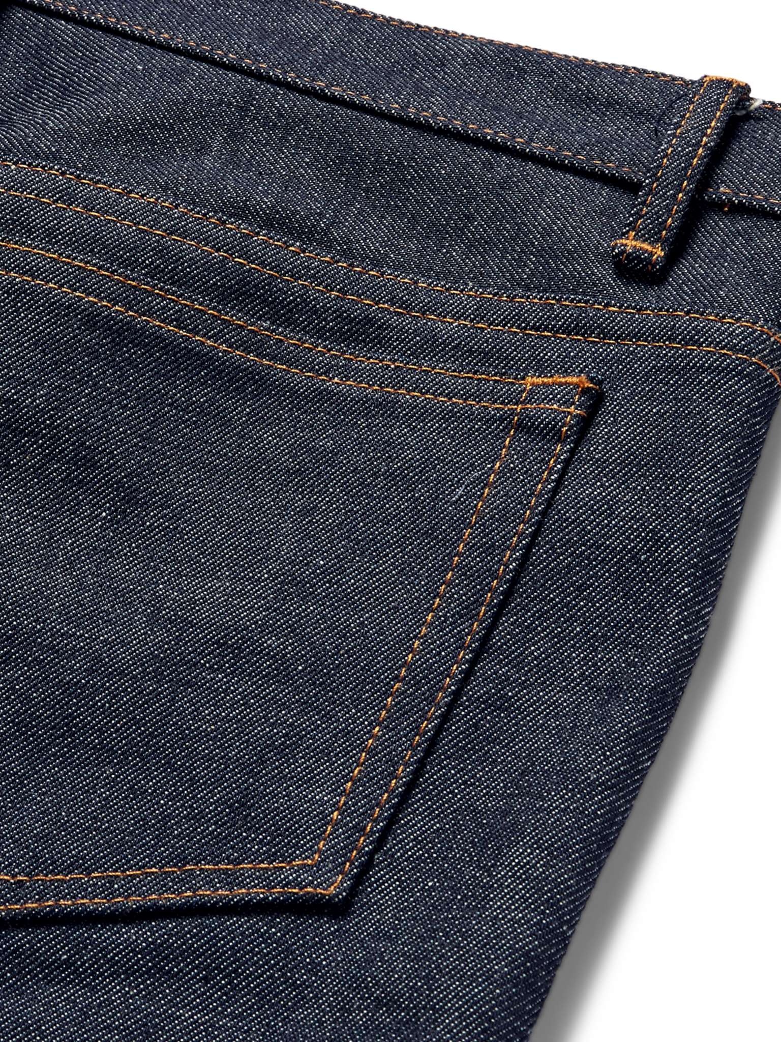 Petit Standard Slim-Fit Dry Selvedge Denim Jeans - 5