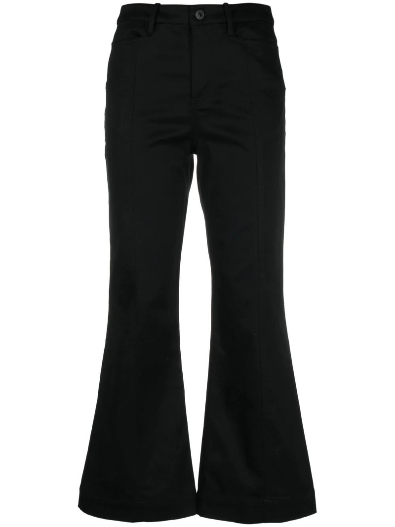cropped flared trousers 1