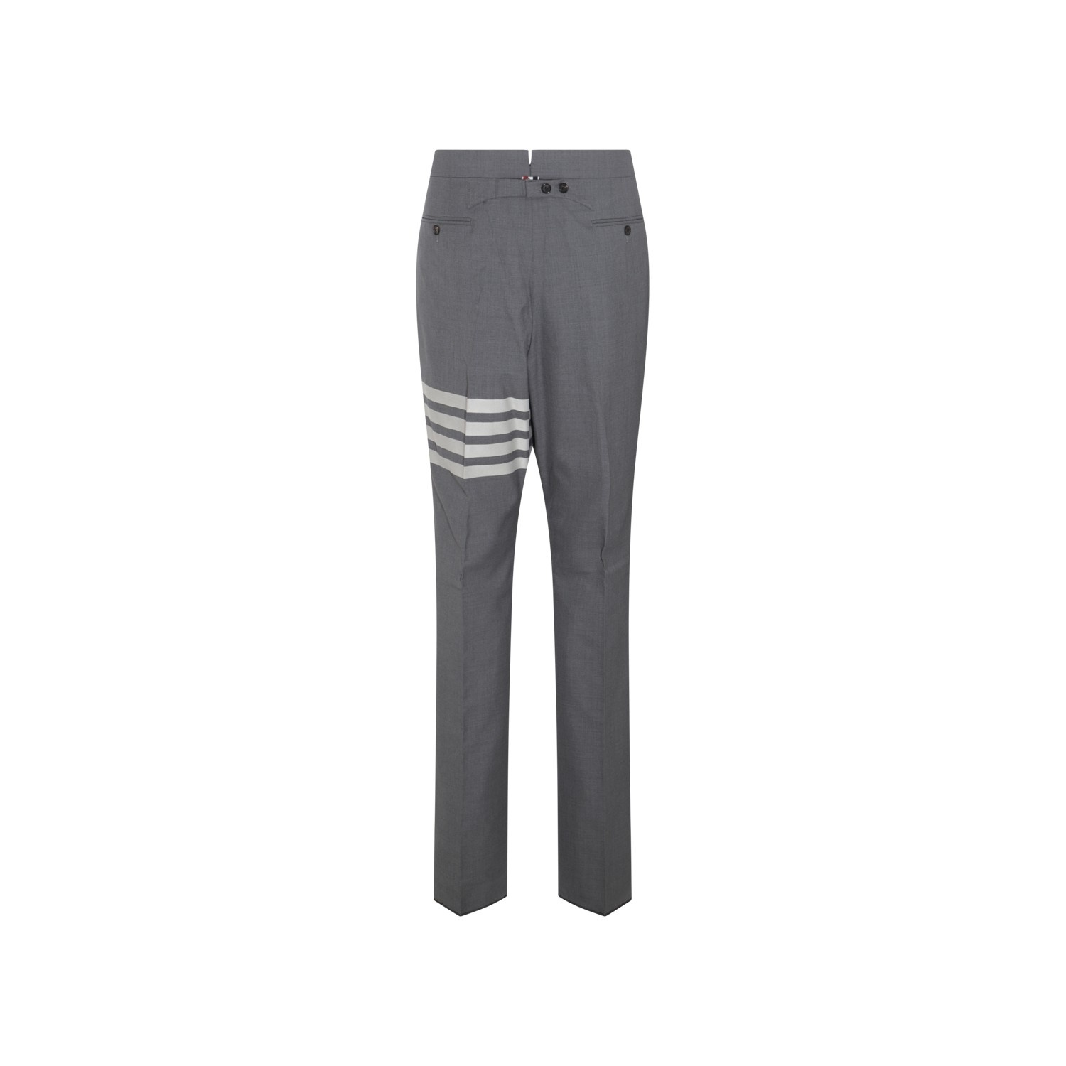 GREY AND WHITE WOOL TROUSERS - 2