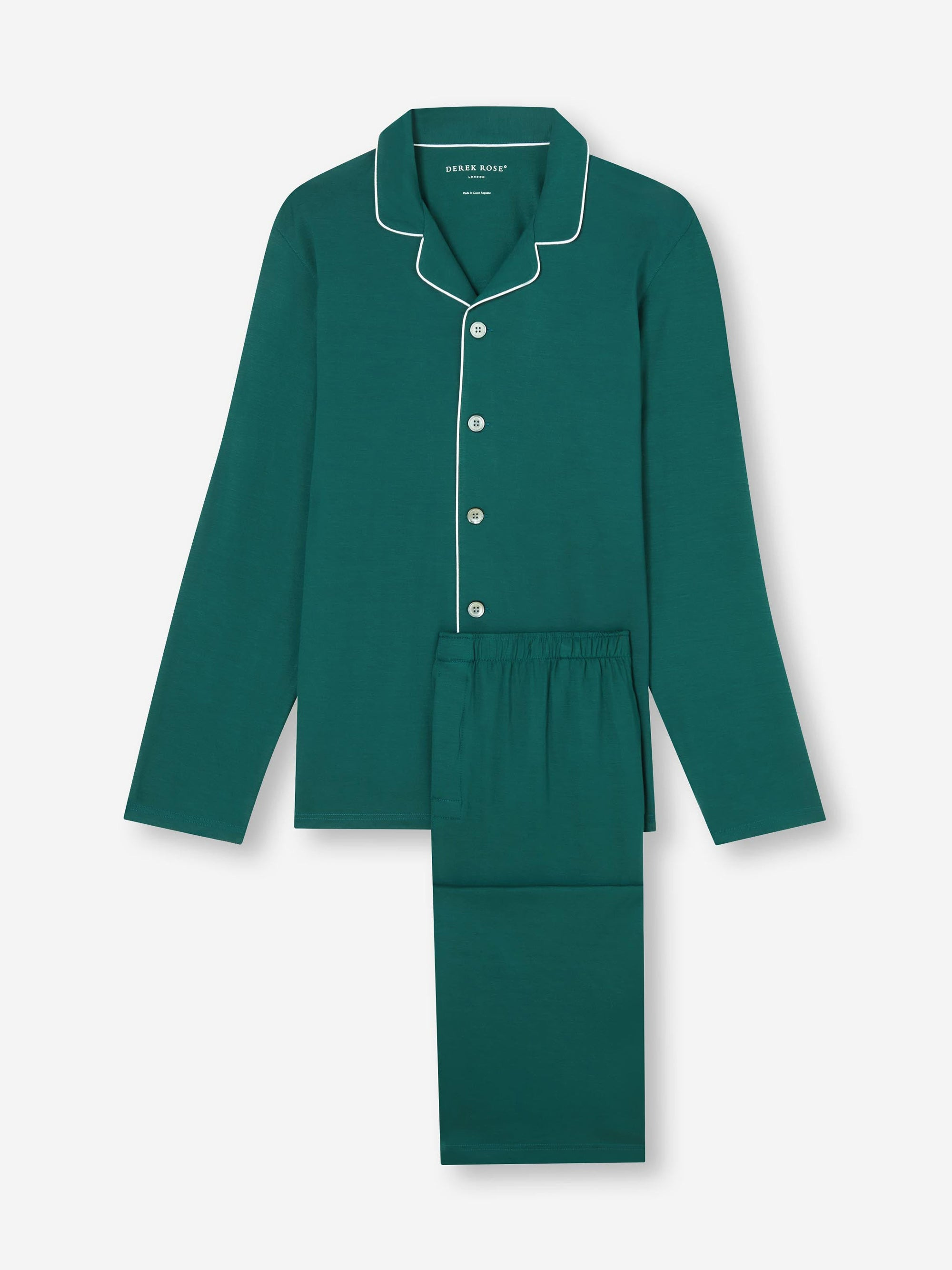 Men's Pajamas Basel Micro Modal Stretch Pine Green - 2