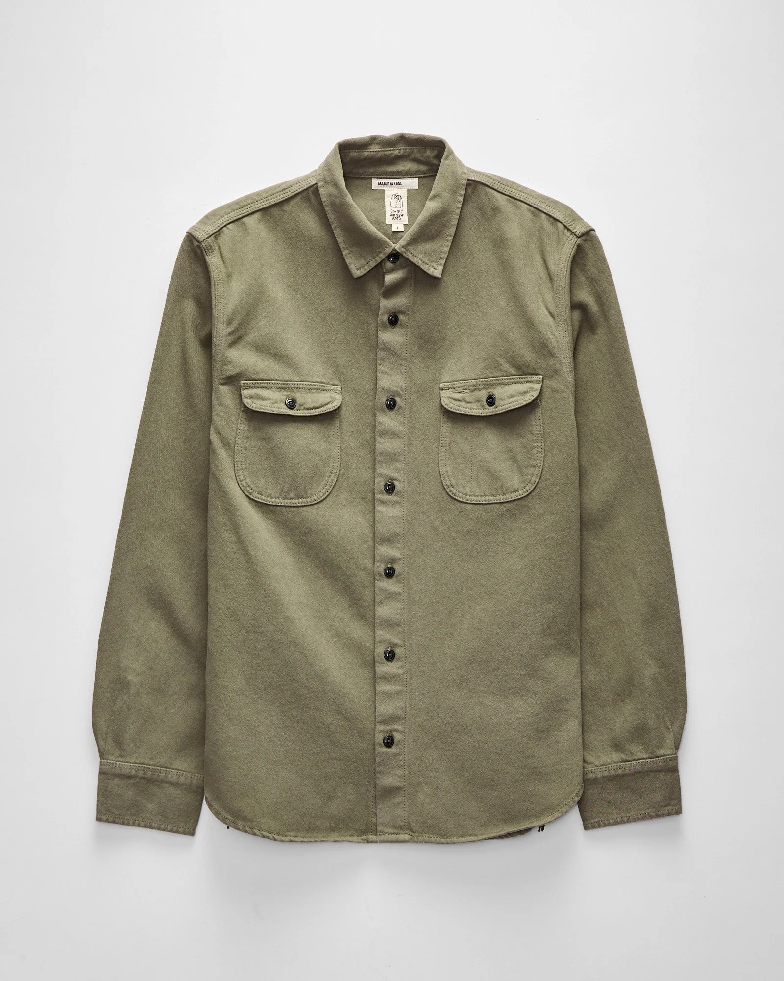 The Brace Long Sleeve Shirt in Sage Smoke - 1