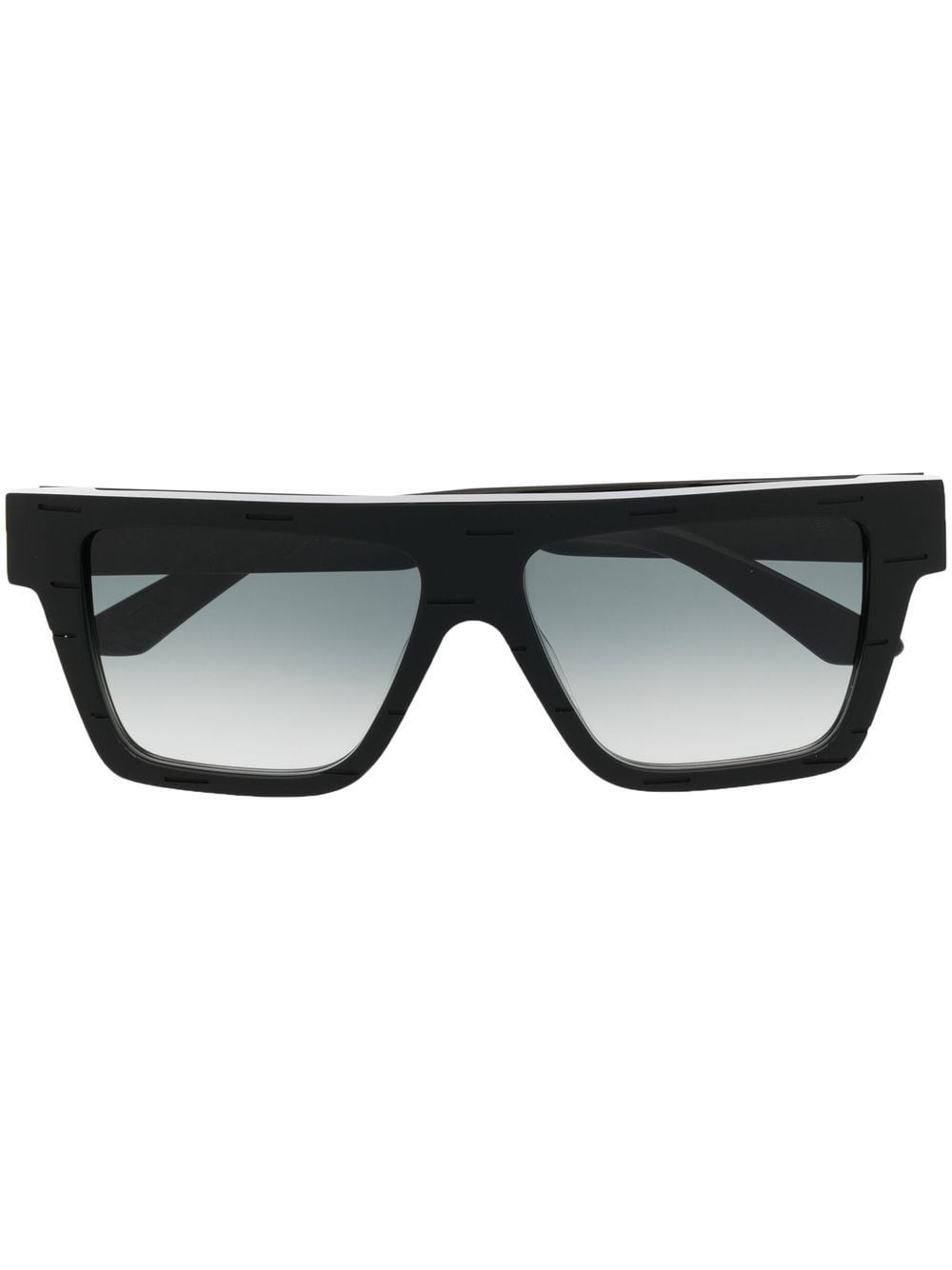 logo-print oversize-frame sunglasses - 1