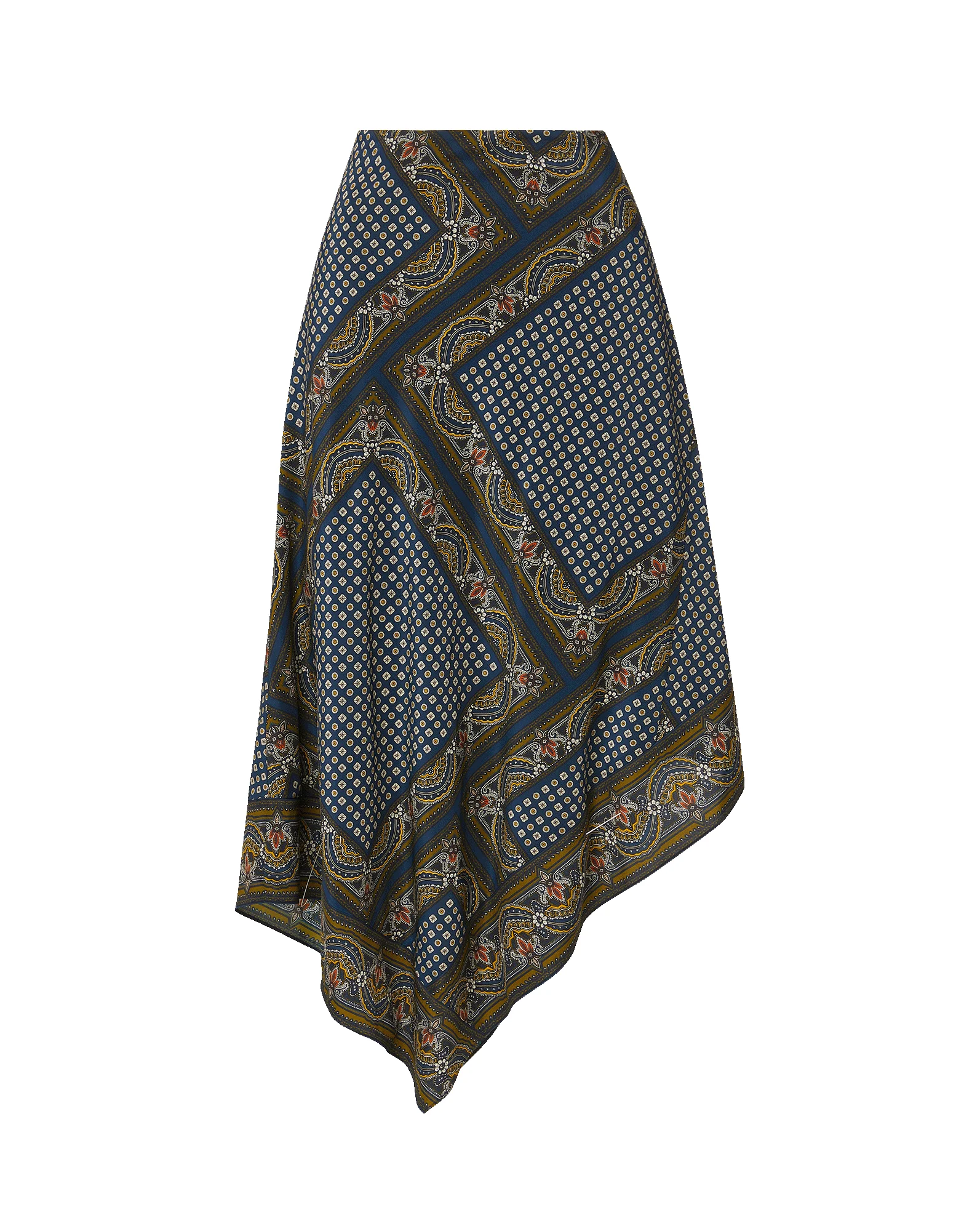 HARTLEY ASYMMETRIC MIDI SKIRT - 1