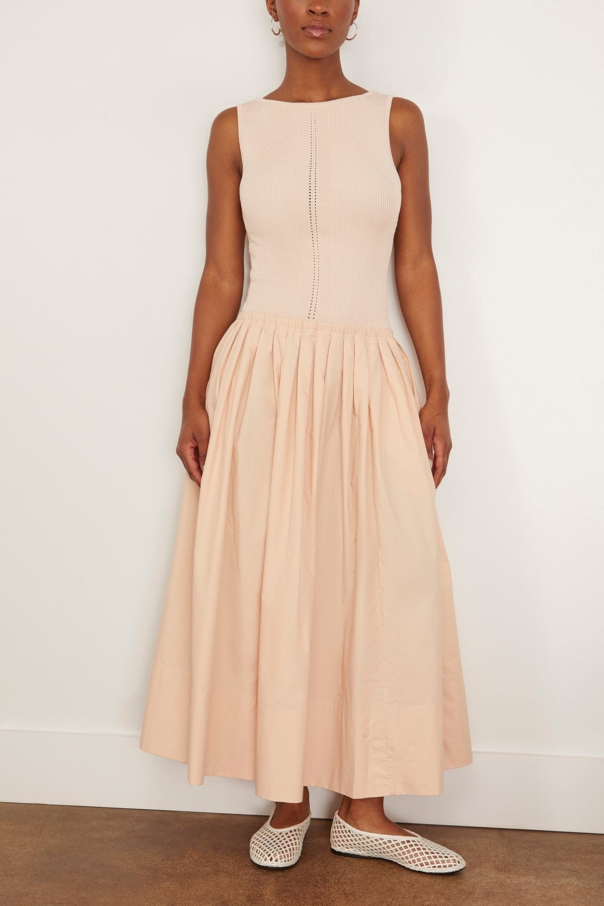Tori Knit Dress in Light Rose - 3