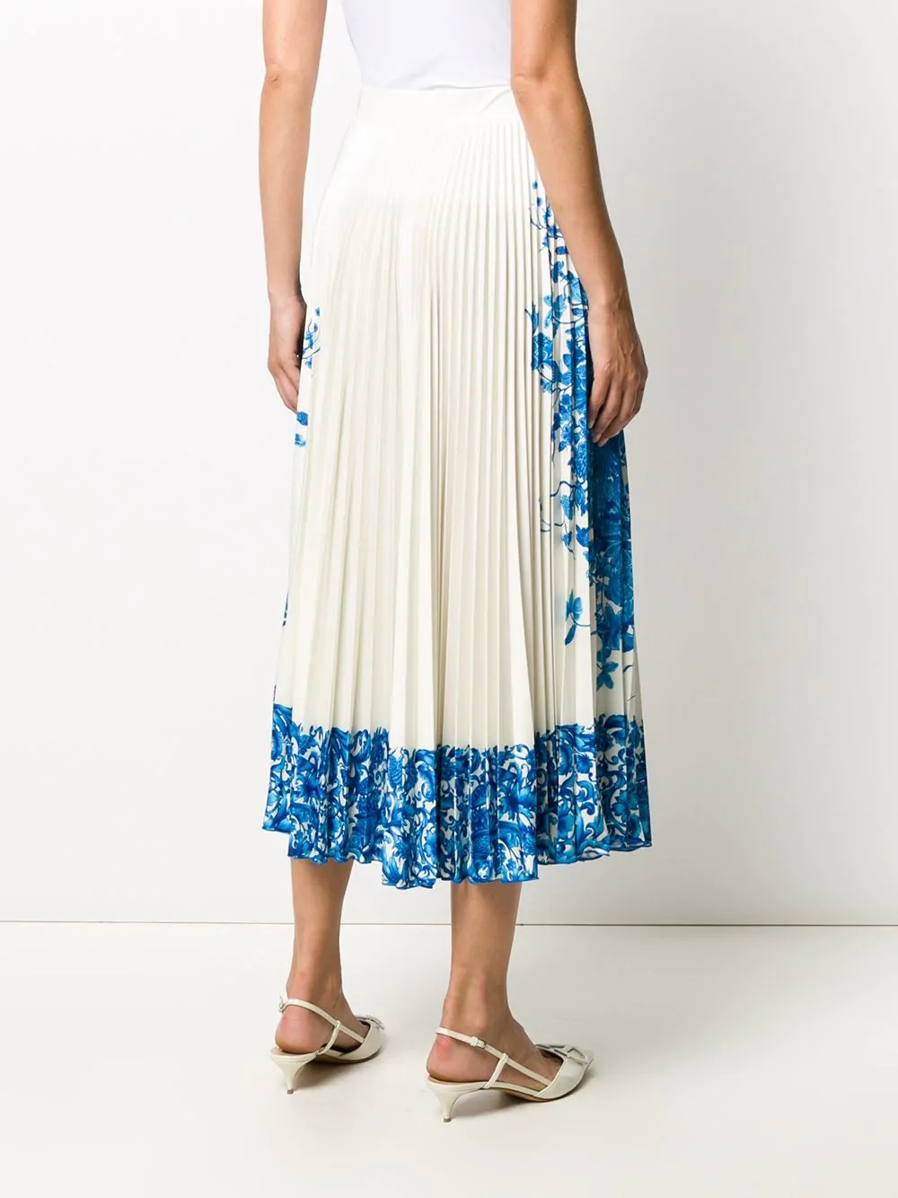 Bluegrace Bouquet pleated skirt - 4