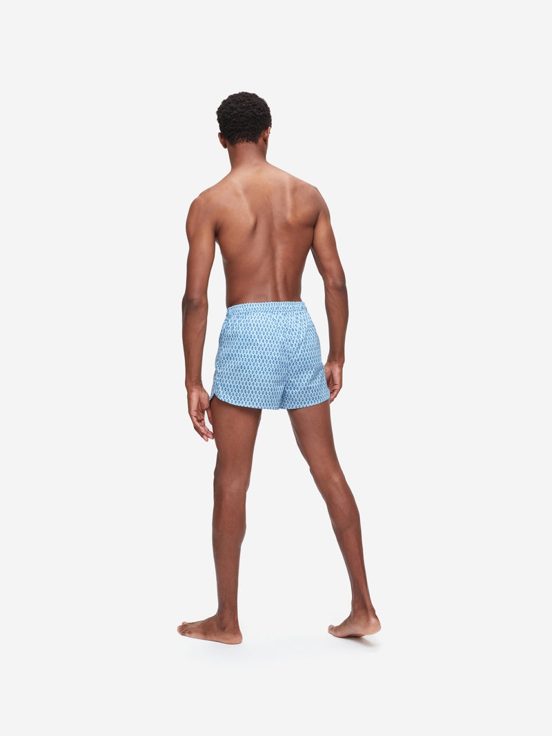 Men's Modern Fit Boxers Nelson 87 Cotton Batiste Blue - 4
