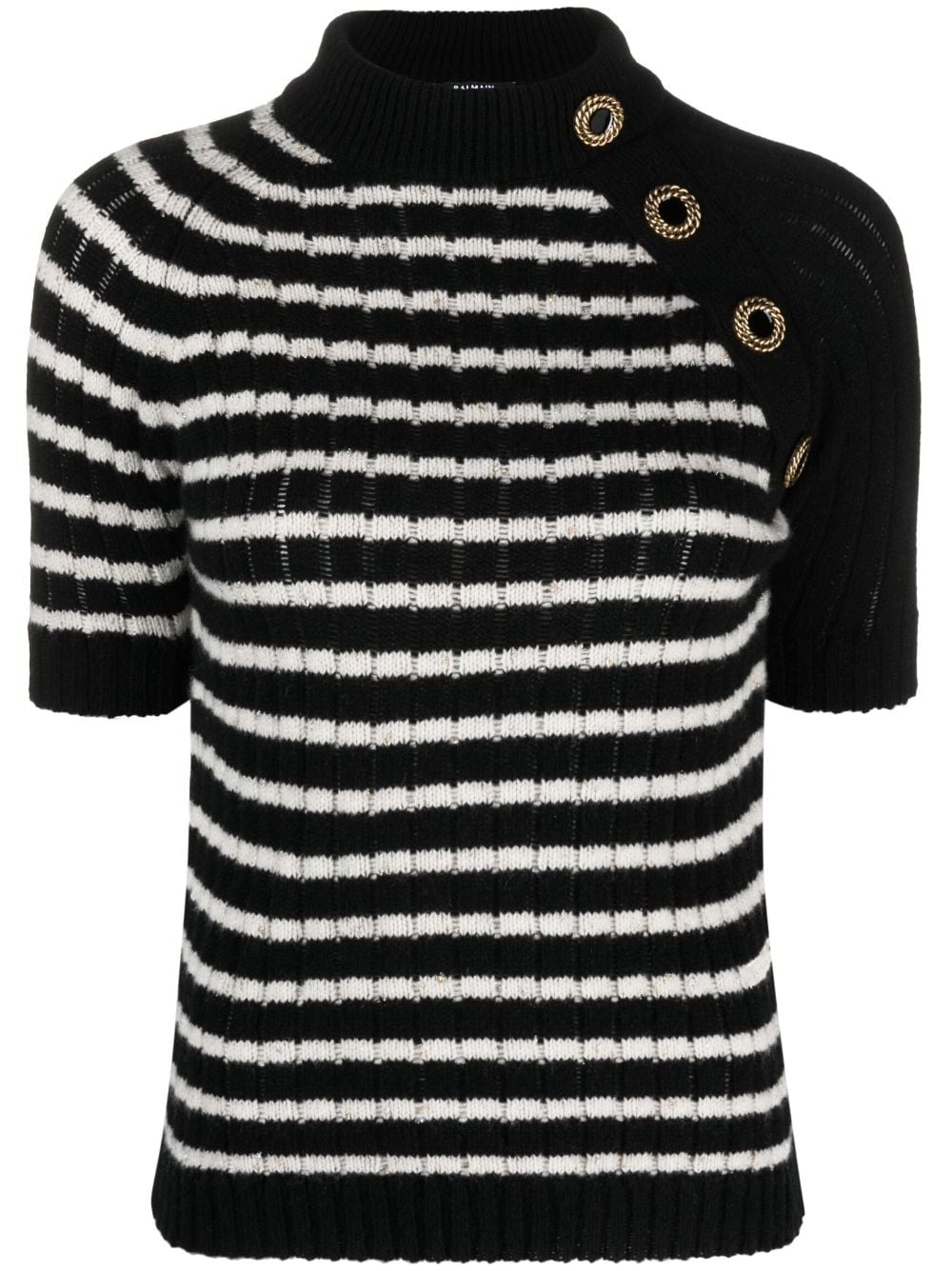 striped cashmere-blend top - 1