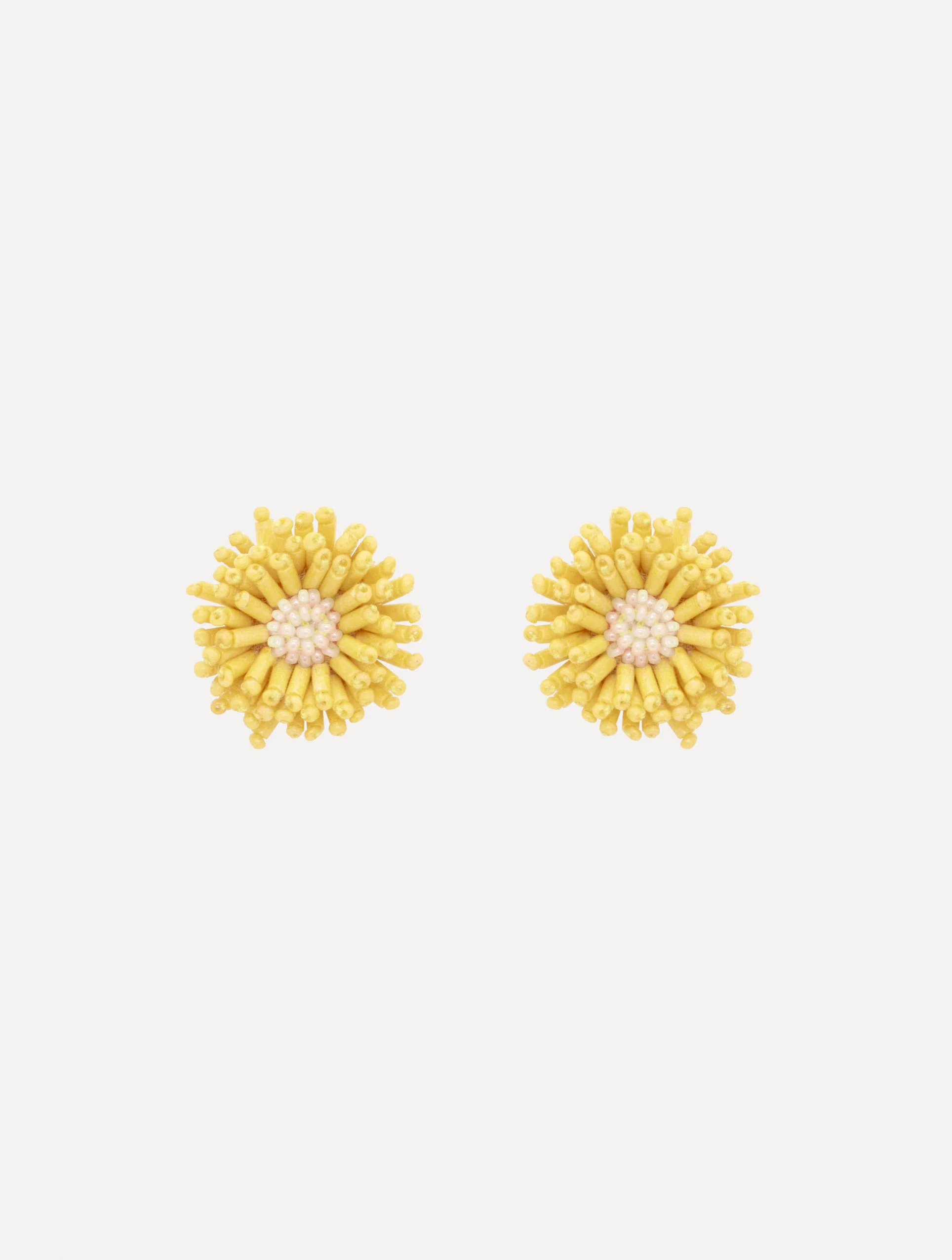 POMPOM FLOWER EARRINGS - 1