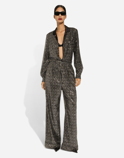Dolce & Gabbana Sequined pajama pants outlook
