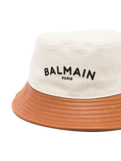 Balmain logo-embroidered bucket hat outlook