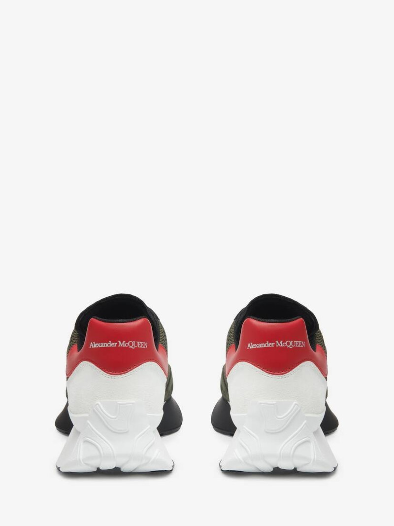 Alexander McQueen Men's Sprint Runner in Khaki outlook