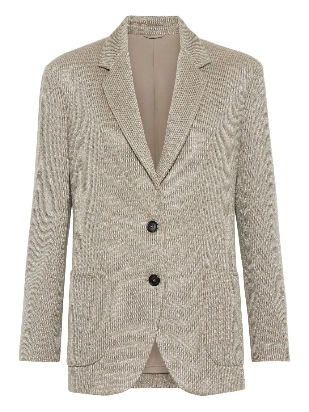 Cotton single-breasted jacket - 1