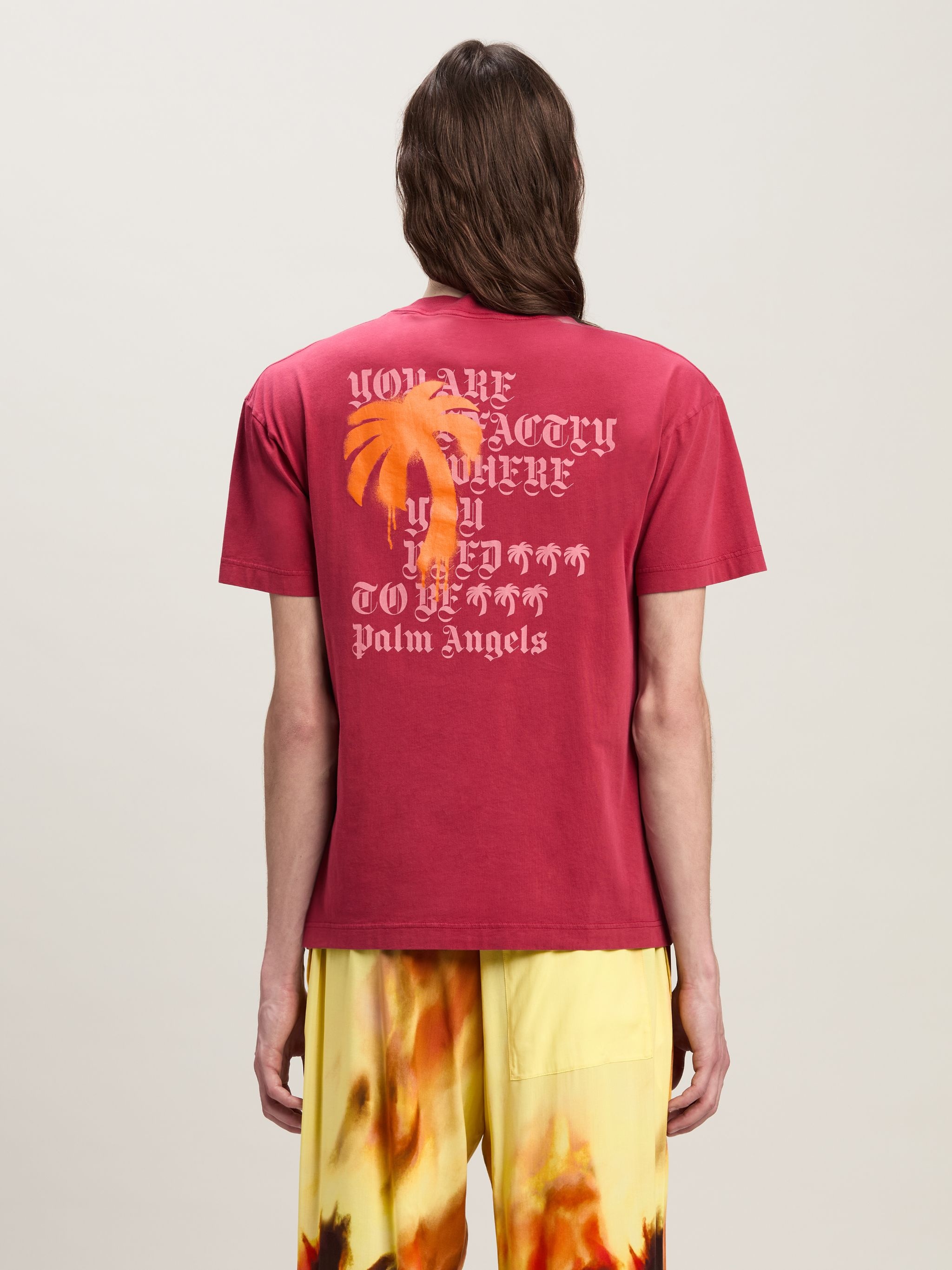 【関税込み】PALM ANGELS STATEMENT MONOGRAM T-SHIRT Palm Angels STATEMENT MONOGRAM T-Shirt | REVERSIBLE