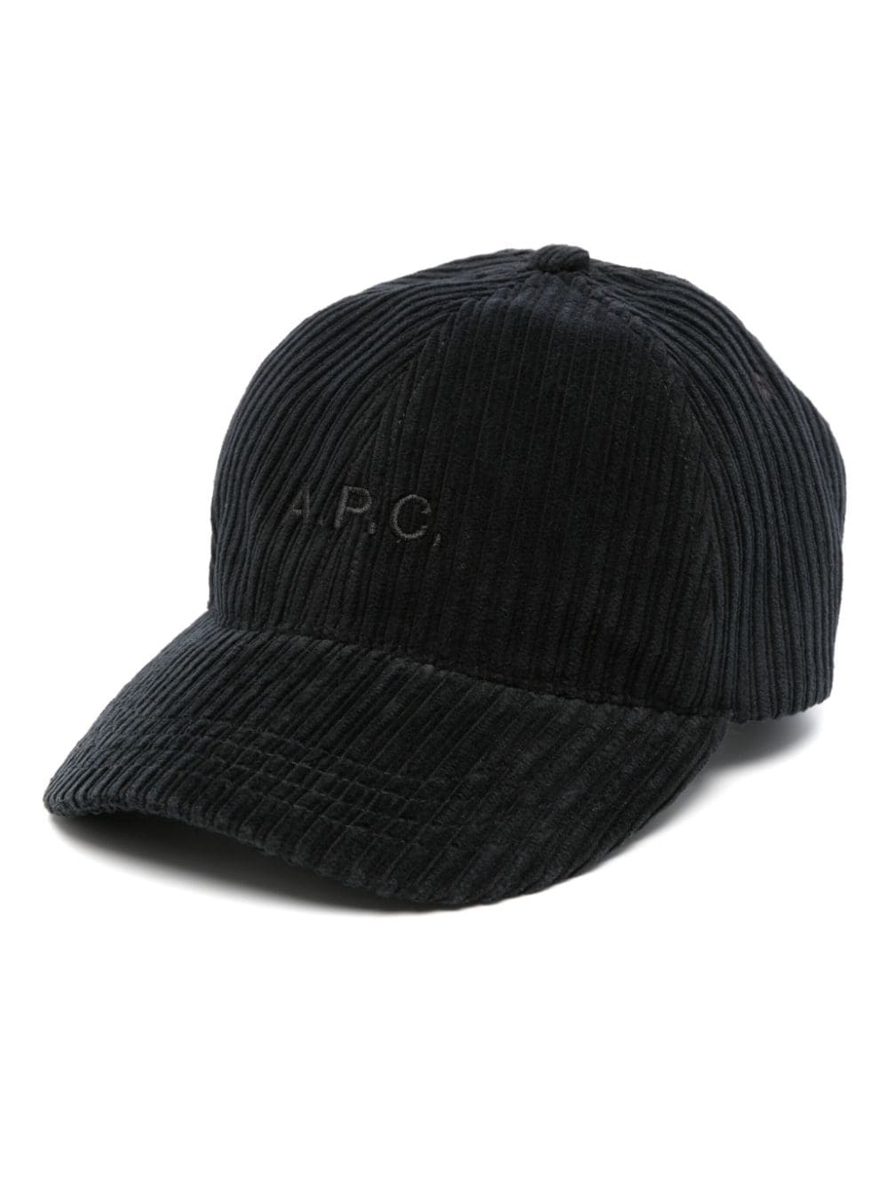 Charlie logo-embroidered corduroy cap - 1