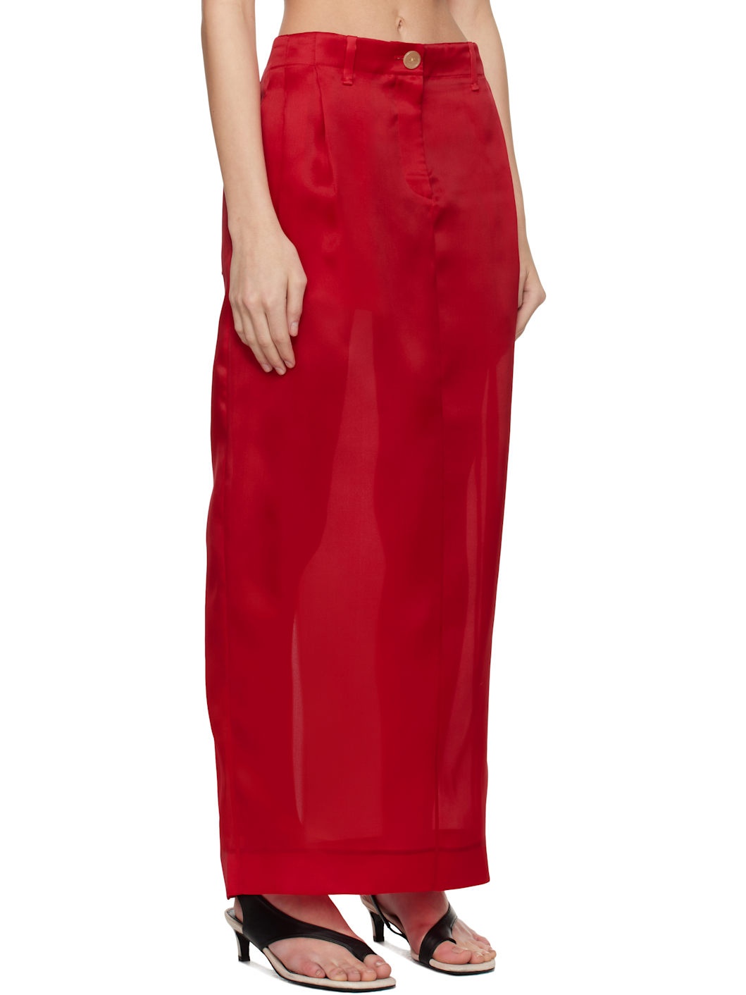 Red Lucian Maxi Skirt - 2
