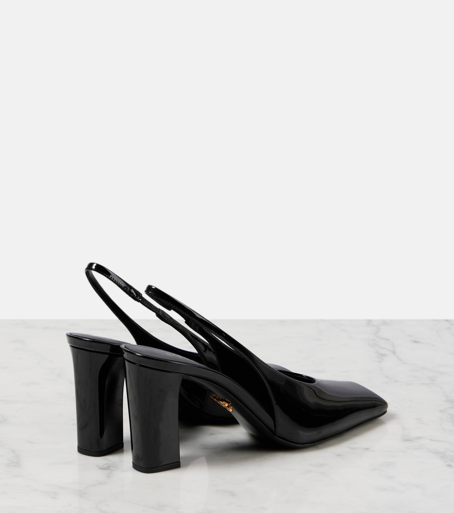 85 patent leather slingback pumps - 2