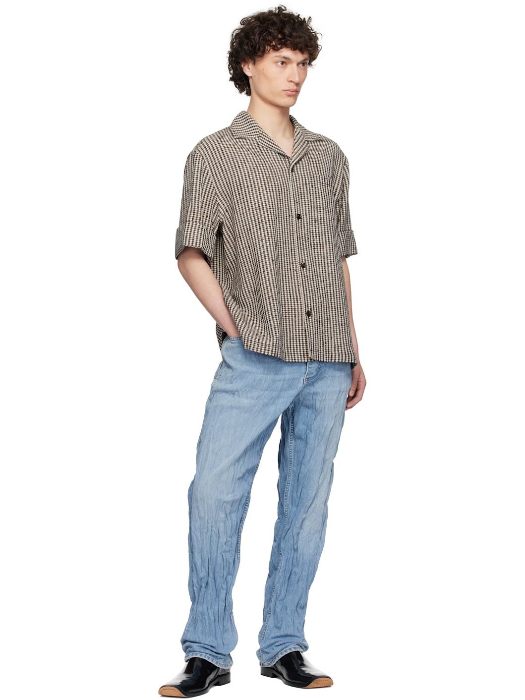 Blue Crushed Jeans - 4