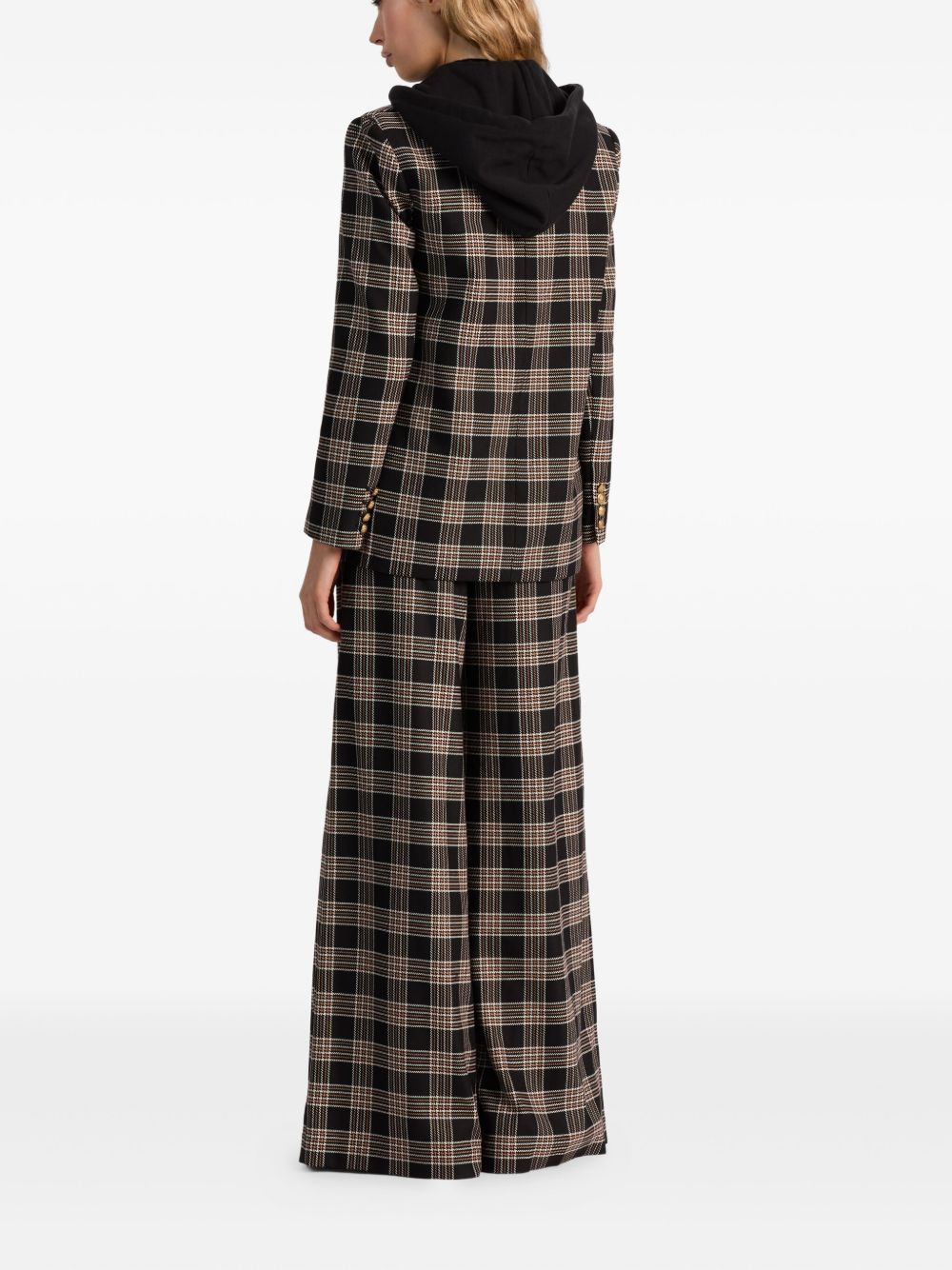 Jordan plaid double-breasted jacket - 3