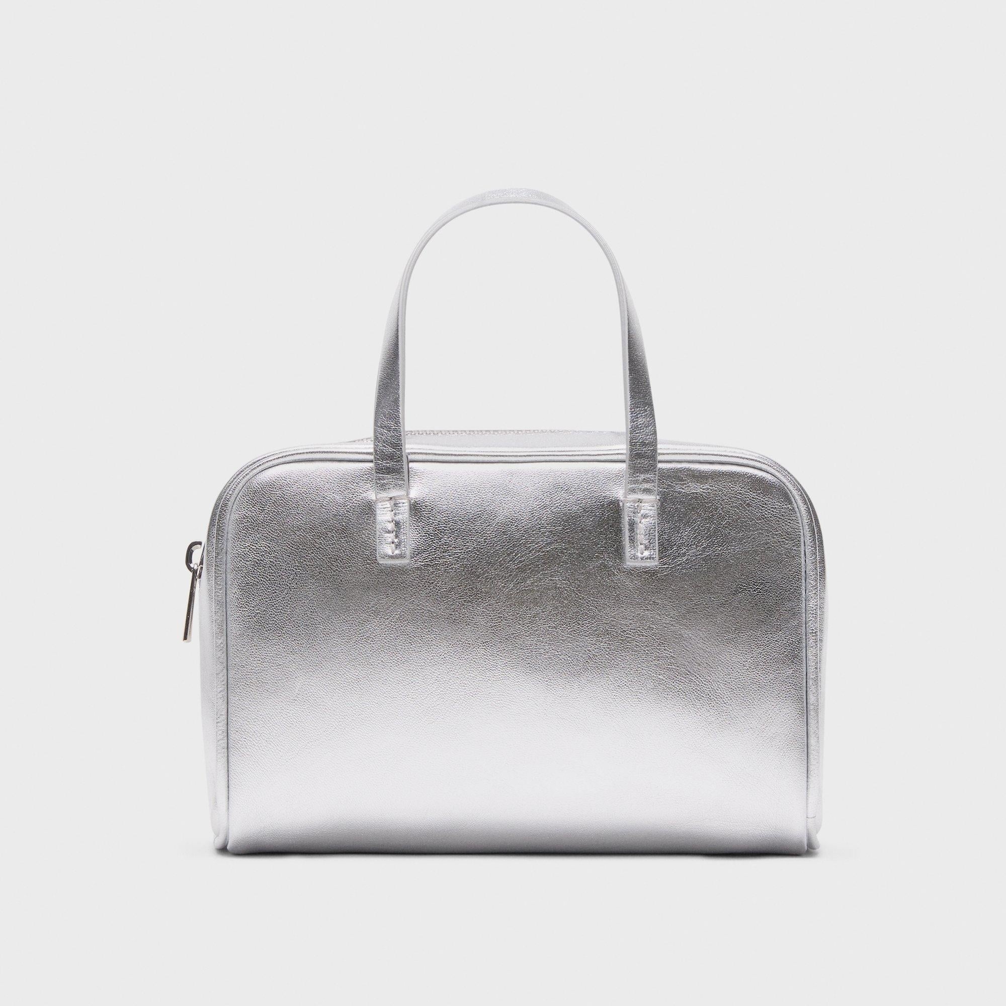 Mini Pillow Bag in Metallic Leather - 1