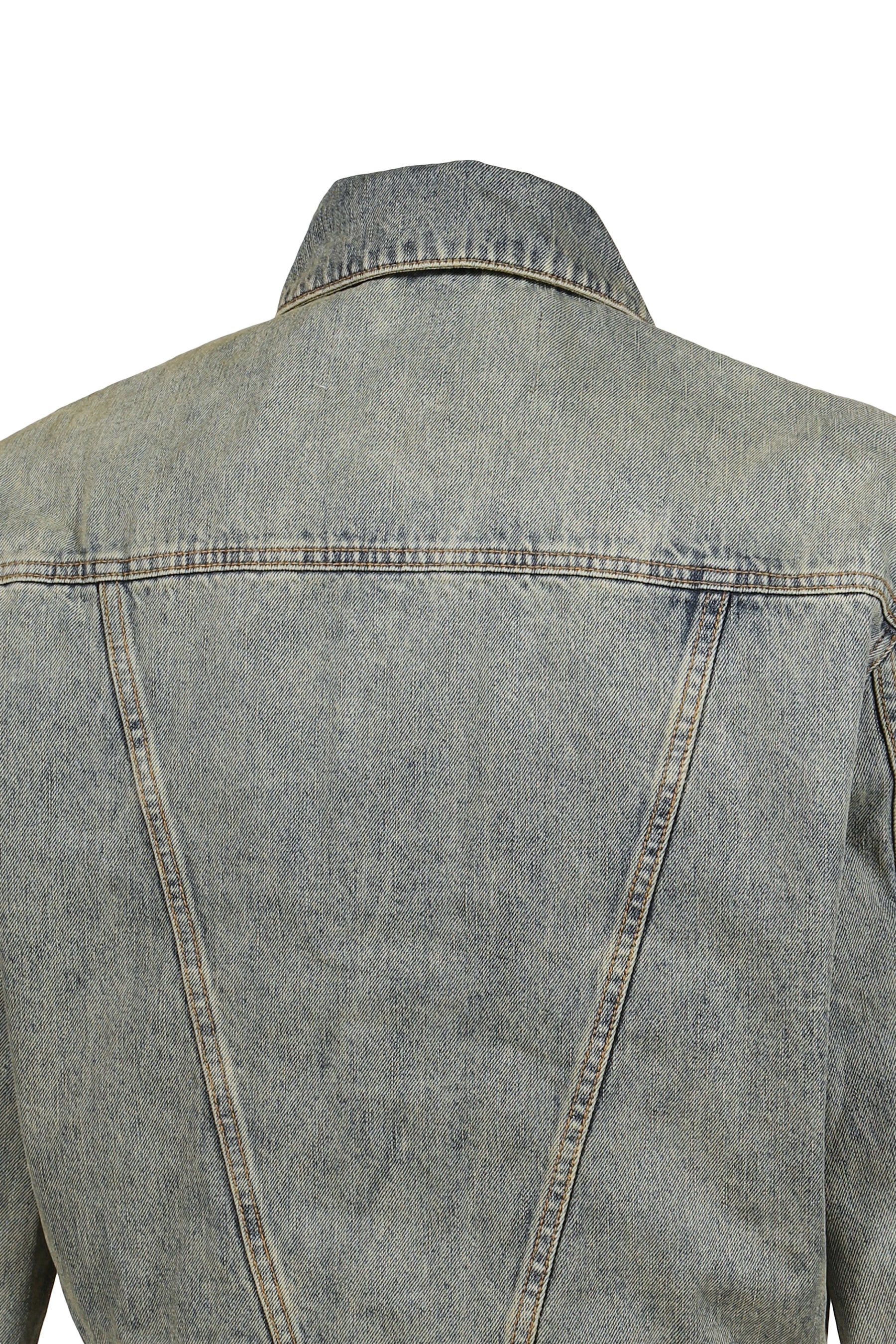 SHRUNKEN DENIM JACKET / SURFACE WAVE - 5