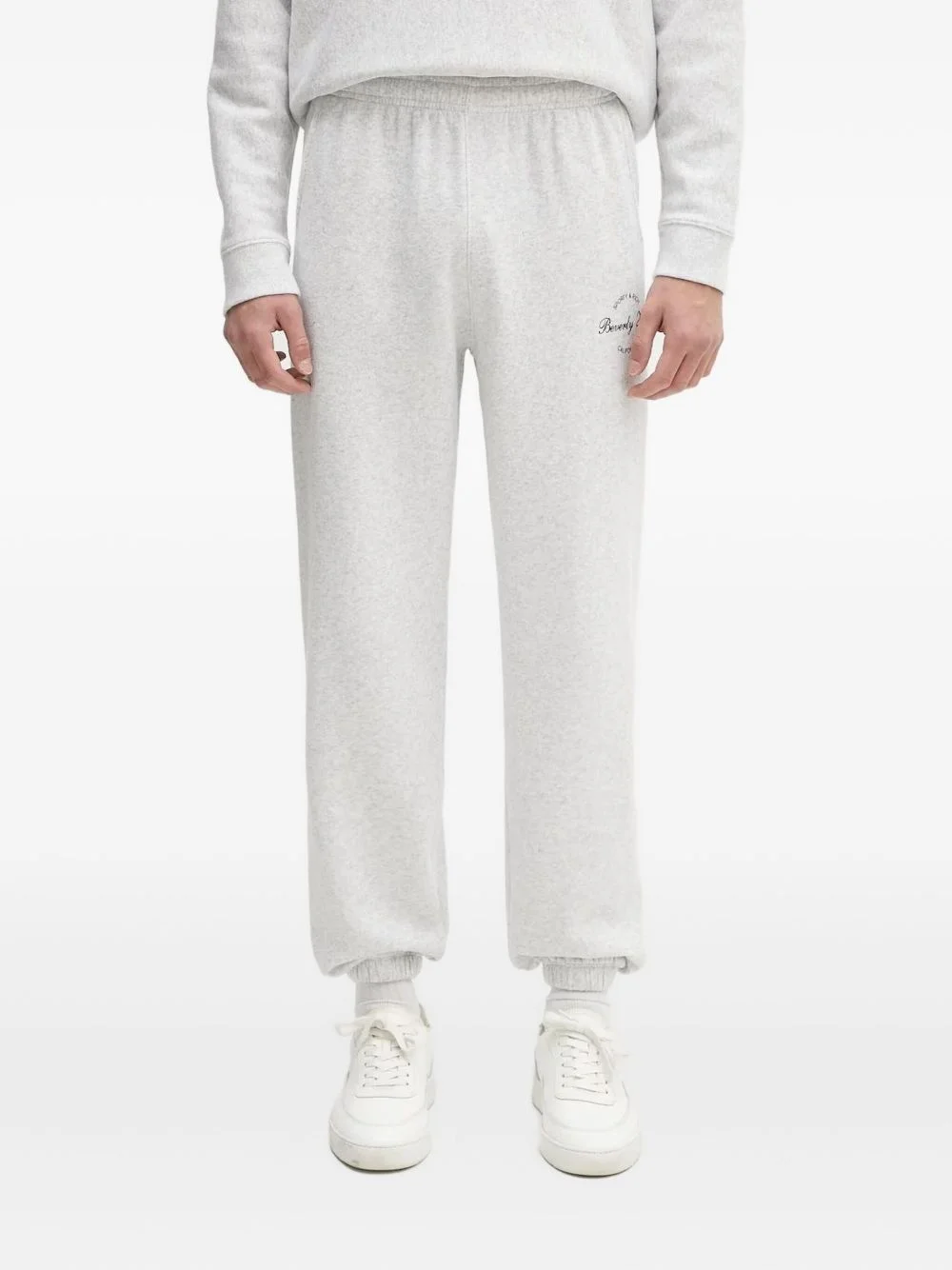 cotton-blend track pants - 1