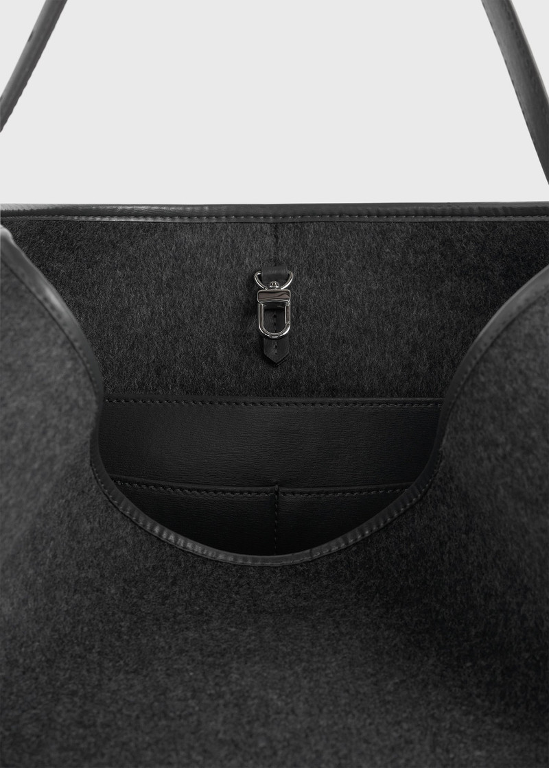 Belted doublé tote grey 5