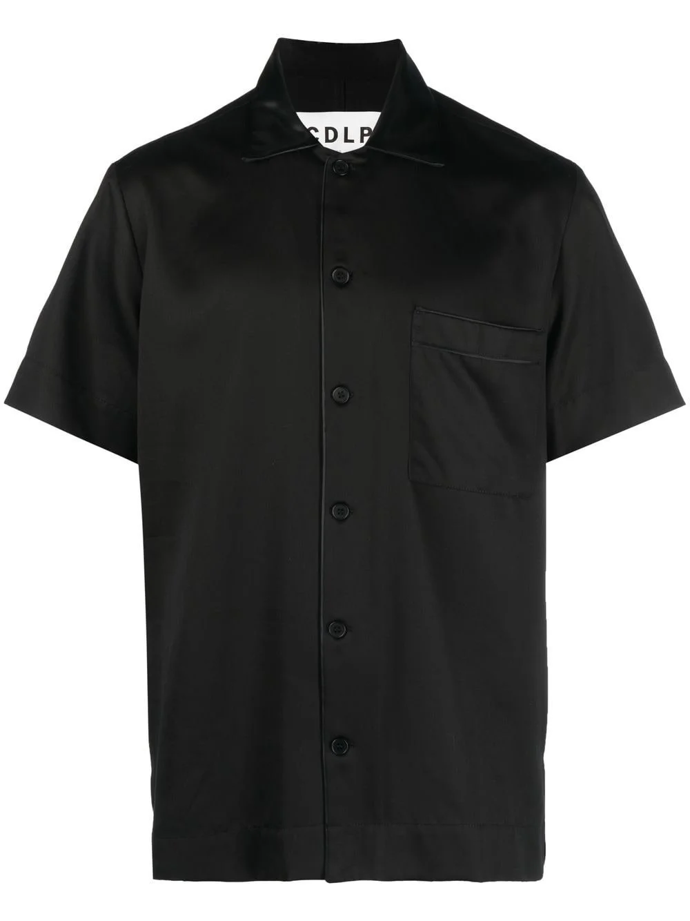 short-sleeve lyocell shirt - 1