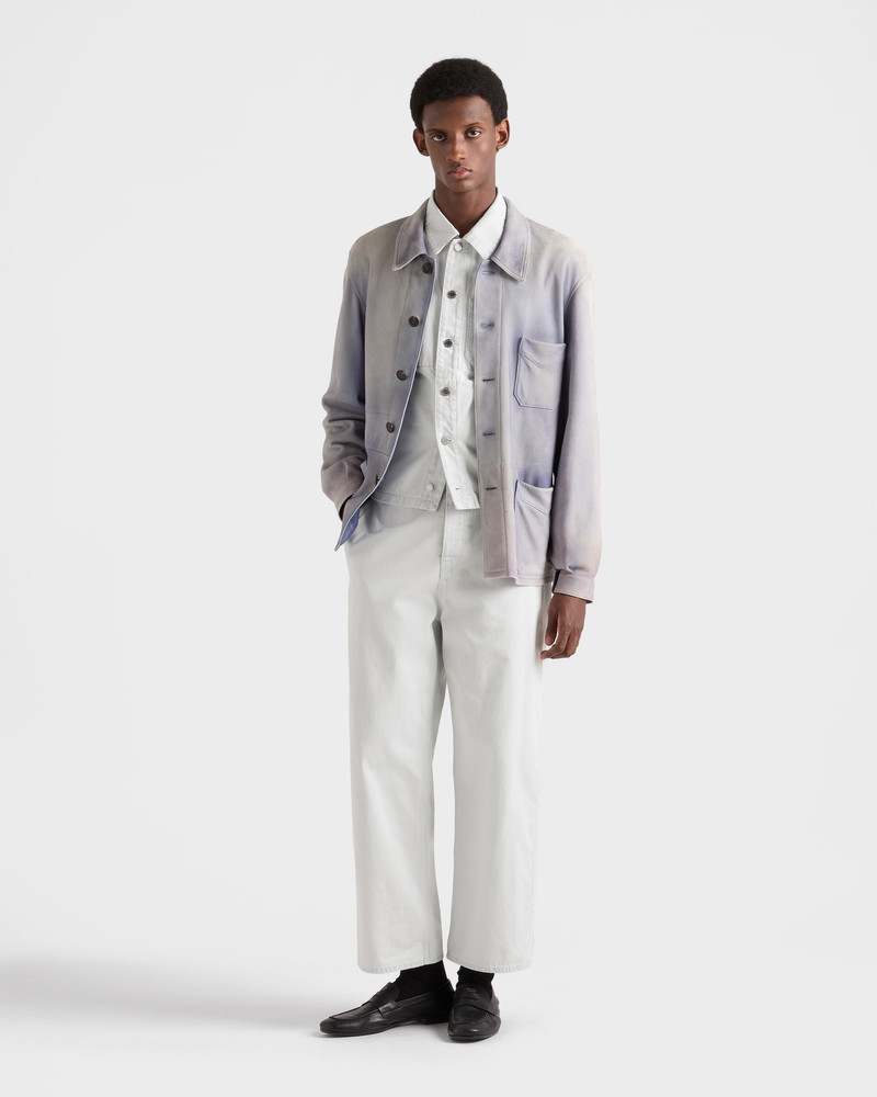 Prada Denim blouson jacket outlook