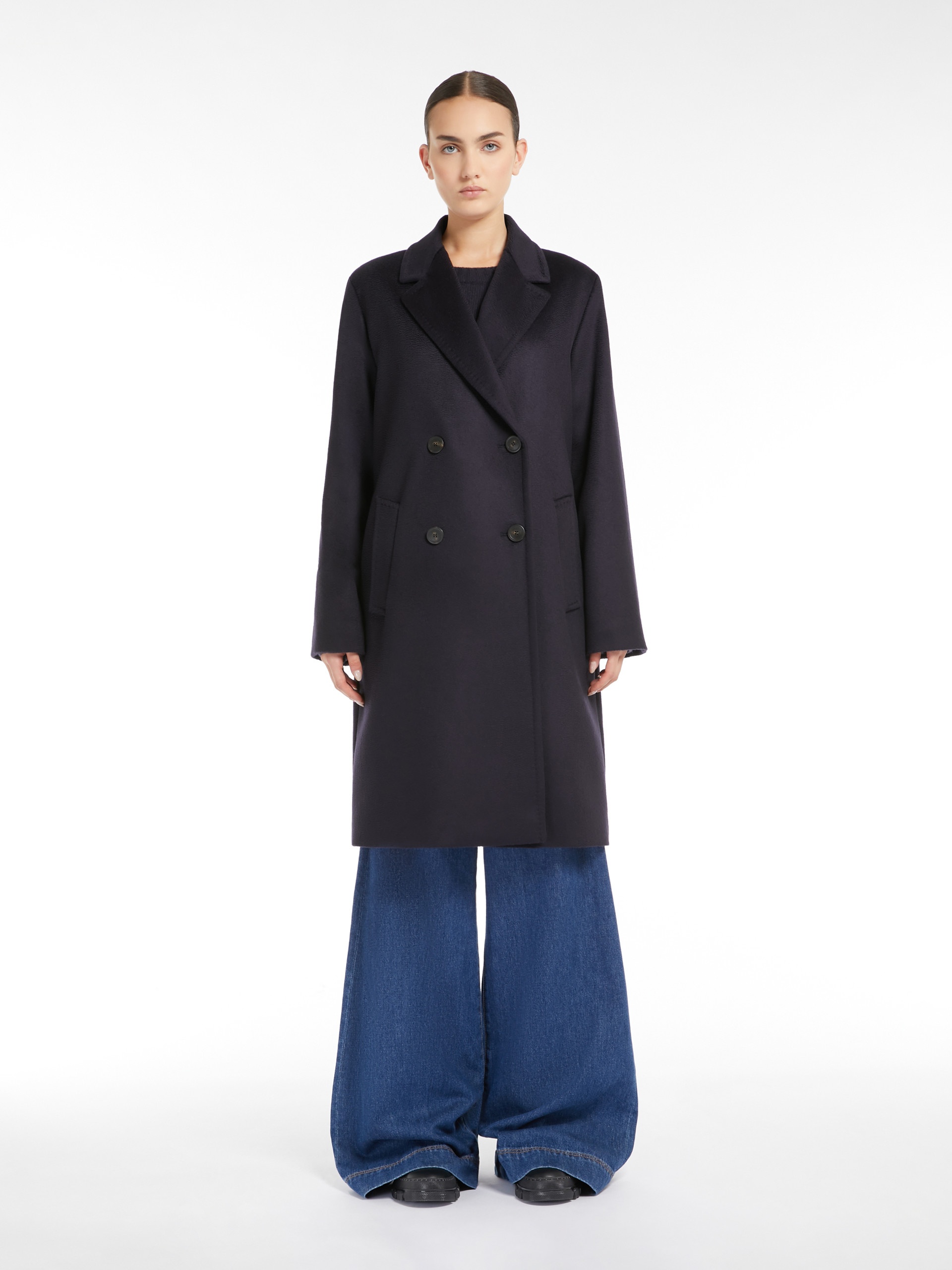ZUM Double-breasted wool broadcloth coat - 3