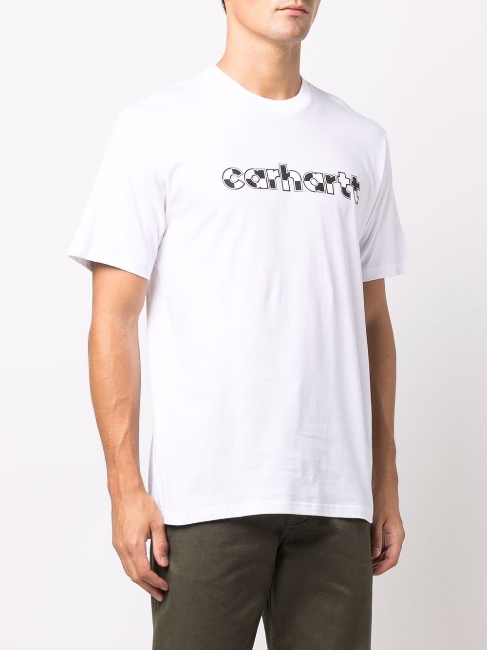 logo-print organic cotton T-shirt - 3