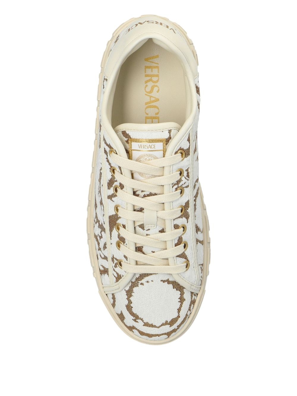 Barocco-jacquard sneakers - 4