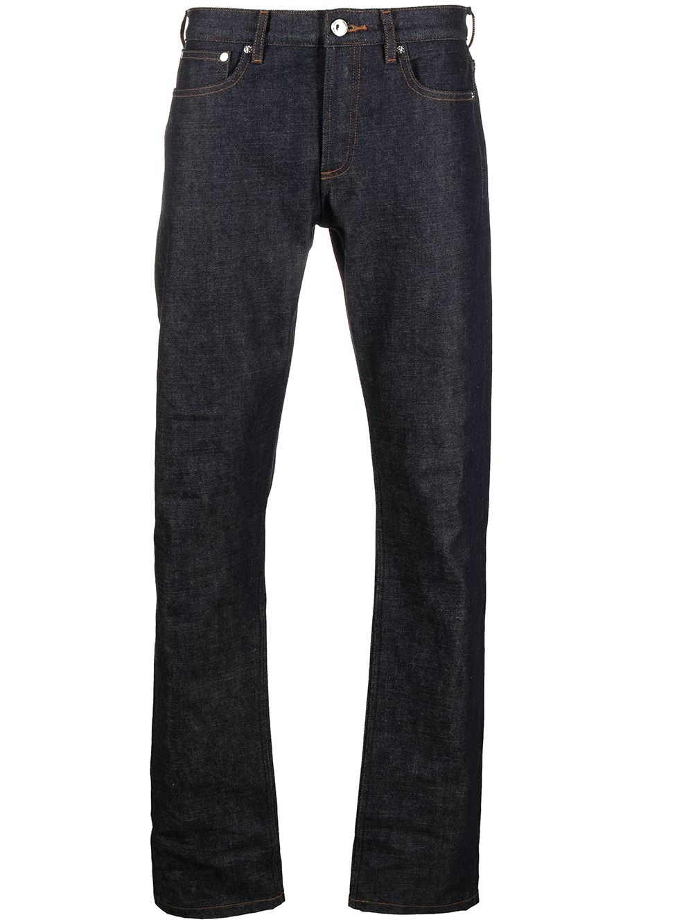 mid-rise straight leg jeans - 1