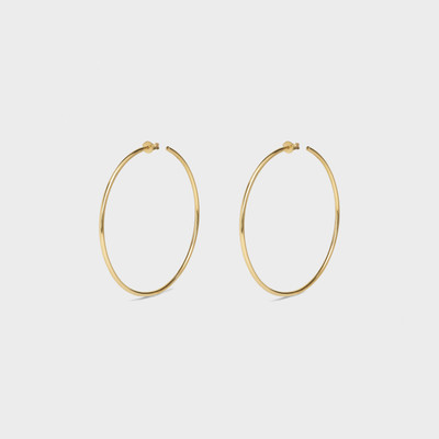 CELINE SIMPLE FORMS ROUND HOOPS IN BRASS WITH GOLD FINISH outlook