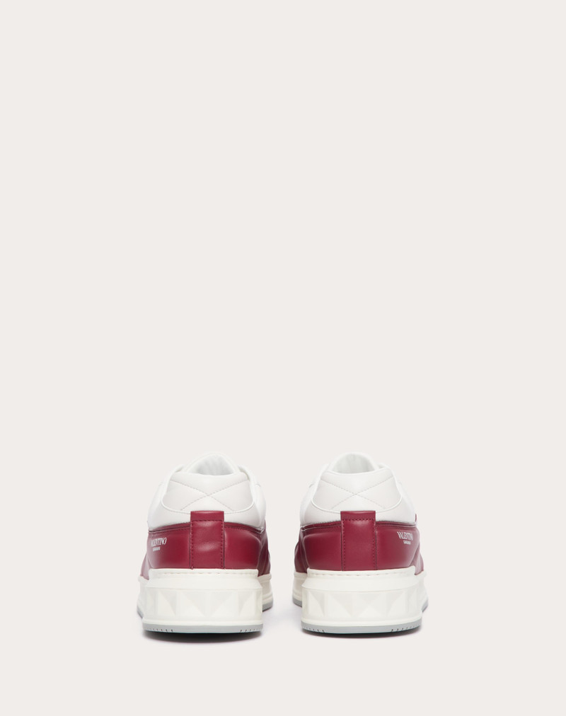 Valentino ONE STUD LOW-TOP MESH AND NAPPA LEATHER SNEAKER outlook