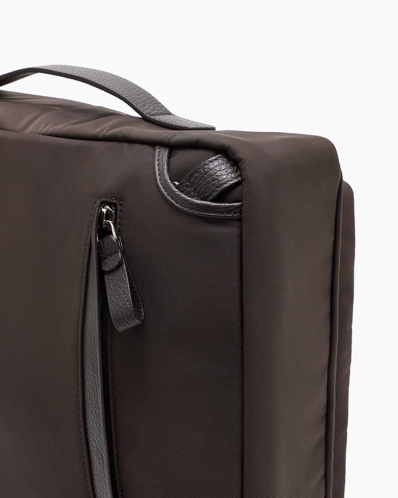 ASV NYLON AND PEBBLED-LEATHER BACKPACK - 5