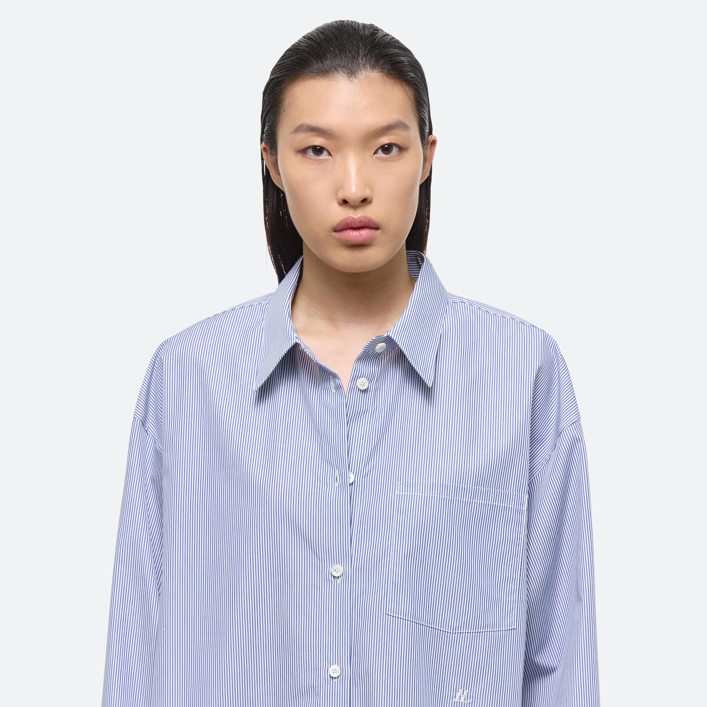 OVERSIZED STRIPED POPLIN SHIRT - 11