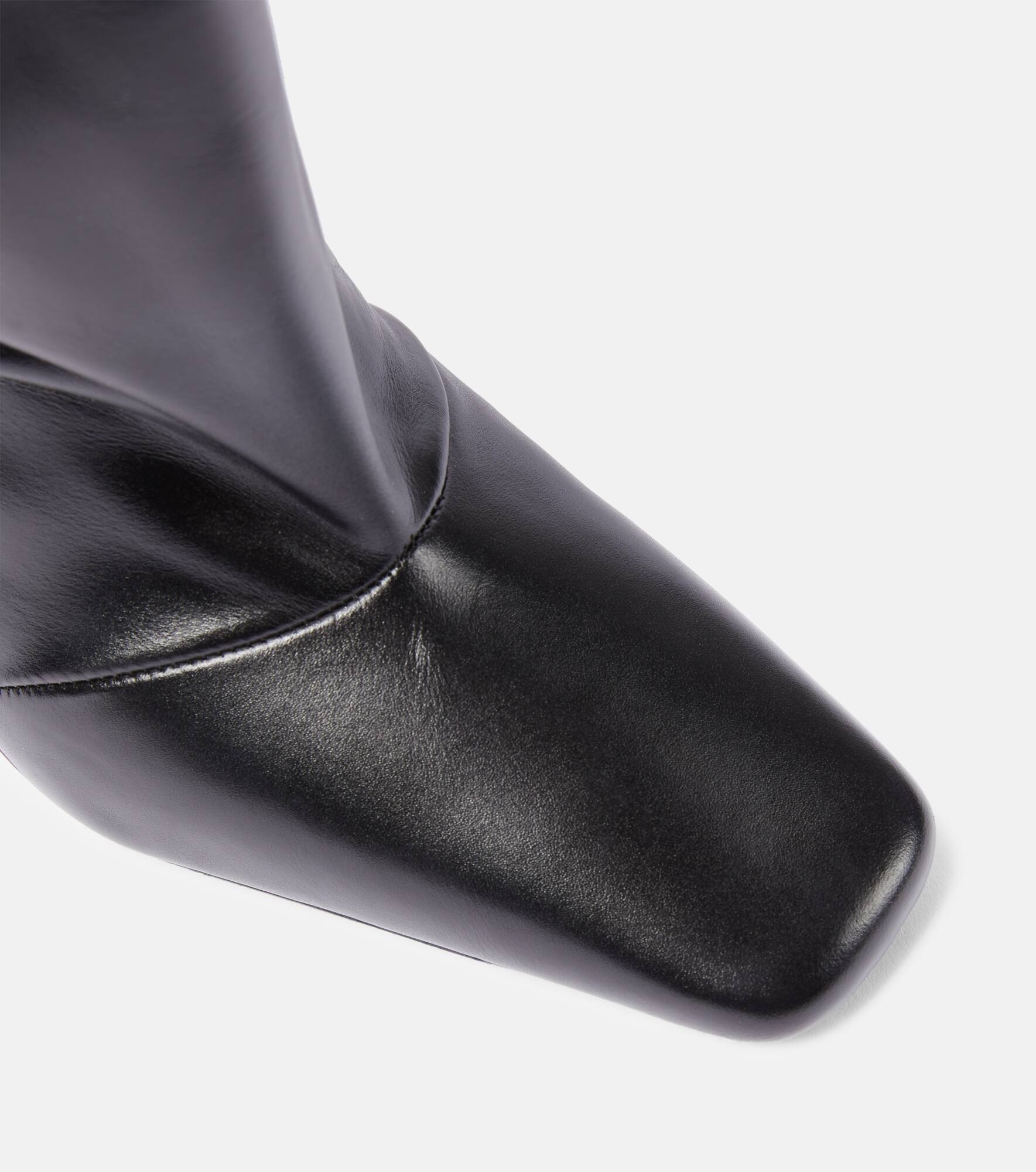 Bridge leather knee-high boots - 6