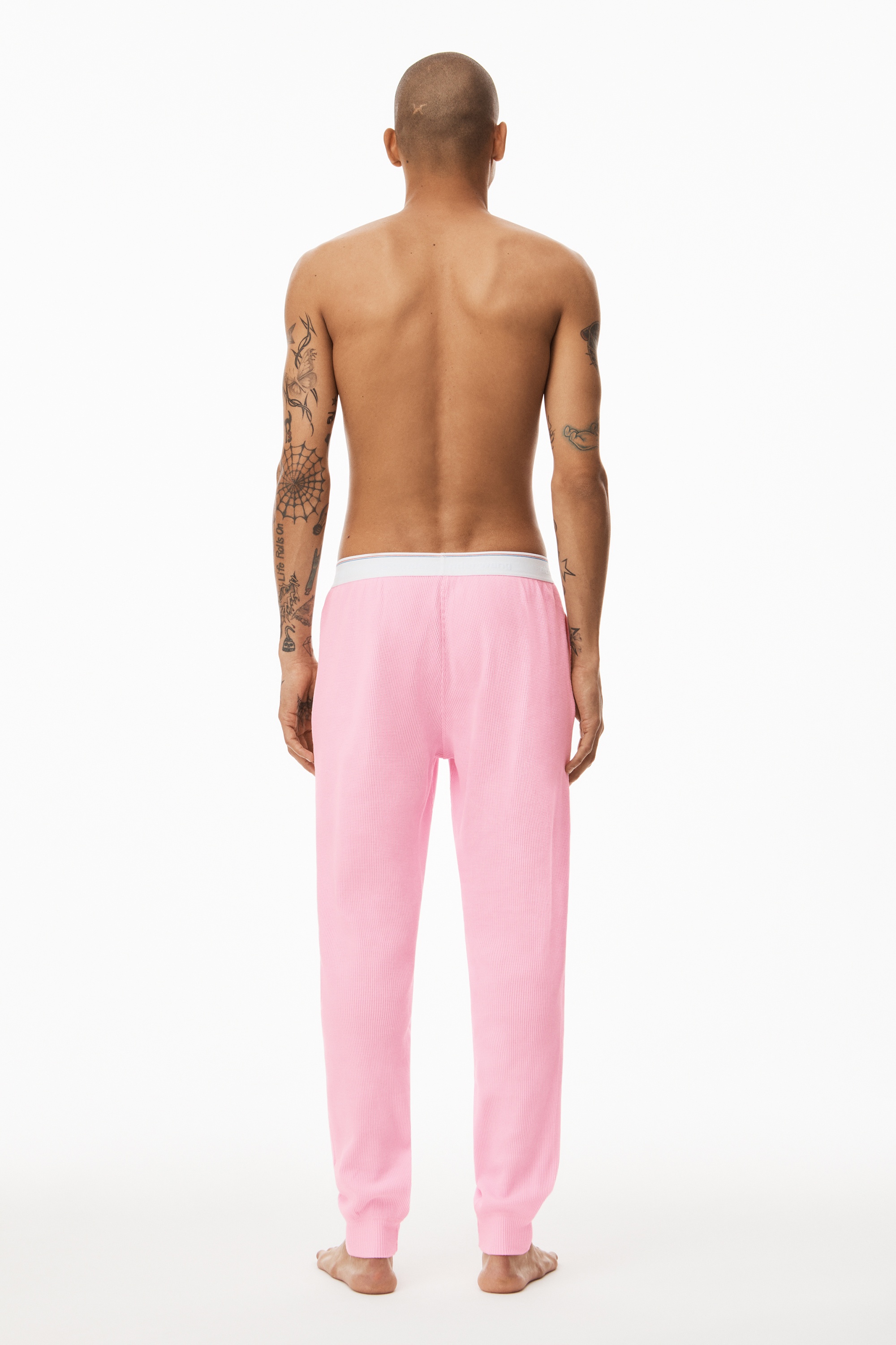UNISEX JOGGER IN COTTON WAFFLE THERMAL - 4