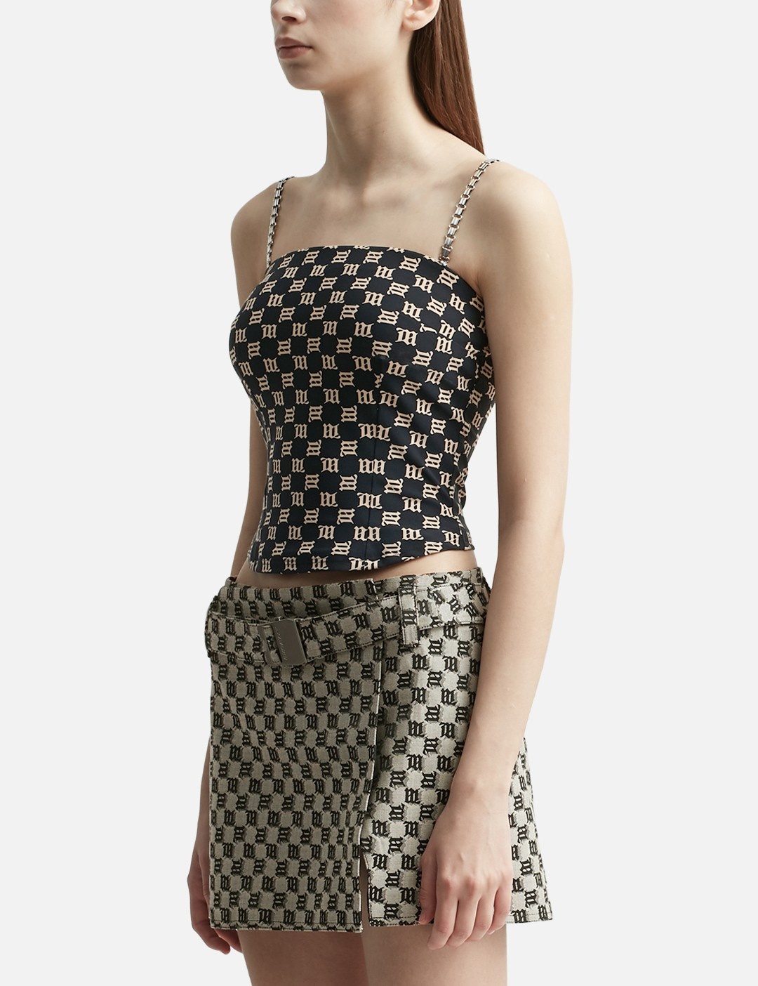 MONOGRAM SPAGHETTI TOP - 2